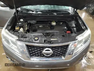2015 Nissan Pathfinder Platinum with VIN 5N1AR2MN9FC616004, listed as a Copart auction lot 49811145 with 104,219 mi miles and Salvage Title. Bid and sale history available at DreamBid. Image 11.