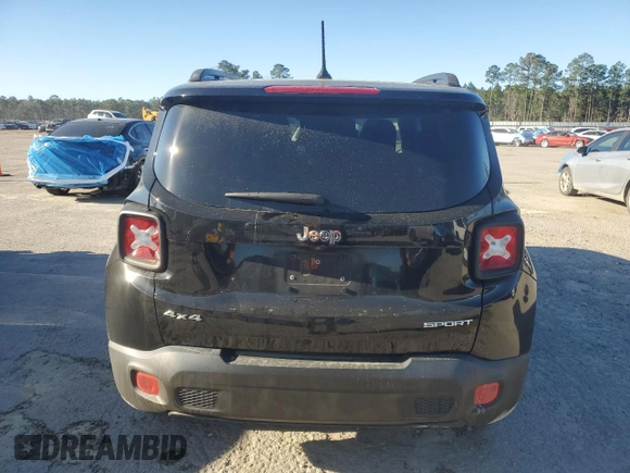 2017 Jeep Renegade Sport with VIN ZACCJBABXHPG53219, listed as a Copart auction lot 48869935 with 98,914 mi miles and Salvage Title. Bid and sale history available at carsss.com. Image 6.