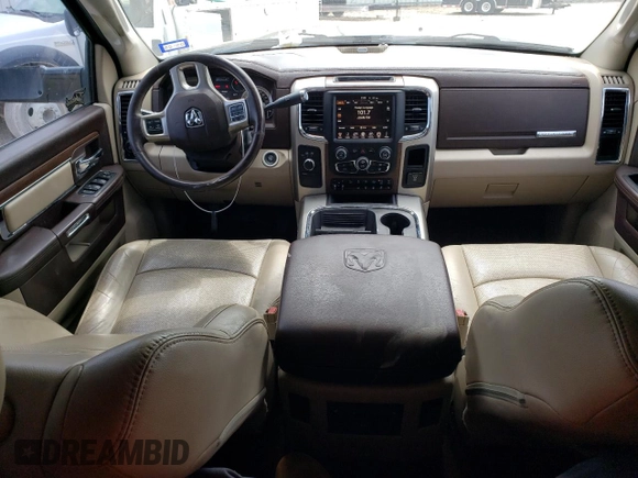 2016 Ram 2500 Laramie with VIN 3C6UR5FL1GG101454, listed as a Copart auction lot 54253835 with 98,226 mi miles and Salvage title. Bid and sale history available at DreamBid. Image 8.