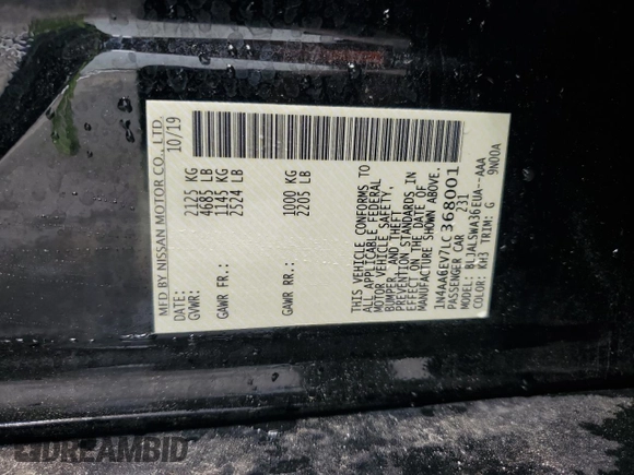 2026 Nissan Maxima SR с VIN 1N4AA6EV7LC368001, выставлен на аукционе Copart как лот 51792495 с пробегом 36 919 миль миль и Чистый • Clean title. История ставок и продаж доступна на DreamBid. Изображение 12.