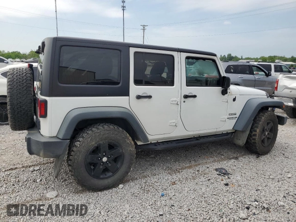 2016 Jeep Wrangler Unlimited Sport with VIN 1C4BJWDG2GL115417, listed as a Copart auction lot 57046845 with Not provided miles and Salvage title. Bid and sale history available at DreamBid. Image 3.