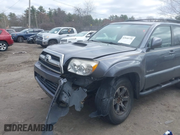 2007 Toyota 4Runner SR5 with VIN JTEZU14R970084450, listed as a IAAI auction lot 42048738 with 246,699 mi miles. Bid and sale history available at carsss.com. Image 6.
