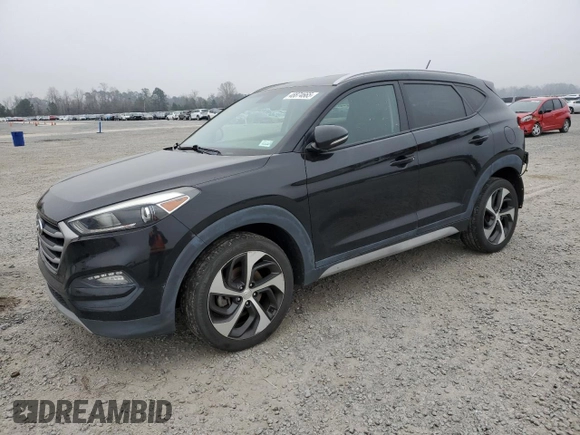 2017 Hyundai Tucson Sport with VIN KM8J3CA27HU596429, listed as a Copart auction lot 48874665 with 77,647 mi miles and Salvage Title. Bid and sale history available at DreamBid. Image 1.