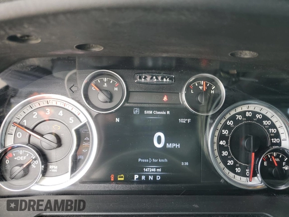 2015 Ram 2500 SLT with VIN 3C6UR5DL3FG529110, listed as a Copart auction lot 60969505 with 147,246 mi miles and Salvage title. Bid and sale history available at DreamBid. Image 9.