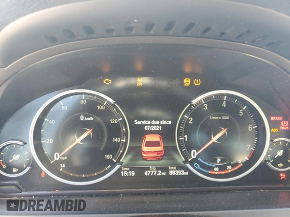 2014 BMW 7 Series 740Li with VIN WBAYE4C56ED138593, listed as a Copart auction lot 82010534 with 88,393 mi miles and Salvage Title. Bid and sale history available at carsss.com. Image 9.