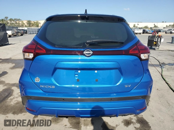 2023 Nissan Kicks SV with VIN 3N1CP5CV4PL508727, listed as a Copart auction lot 54176375 with 22,333 mi miles and Salvage Title. Bid and sale history available at DreamBid. Image 6.