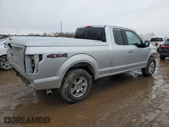 2017 Ford F-150 XL with VIN 1FTEX1EP4HFB65507, listed as a Copart auction lot 46574405 with 21,992 mi miles and Clean Title. Bid and sale history available at carsss.com. Image 3.