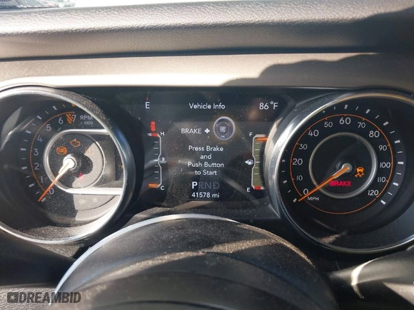 2019 Jeep Wrangler Unlimited Sport S with VIN 1C4HJXDG0KW597361, listed as a IAAI auction lot 41439926 with 41,578 mi miles. Bid and sale history available at carsss.com. Image 7.