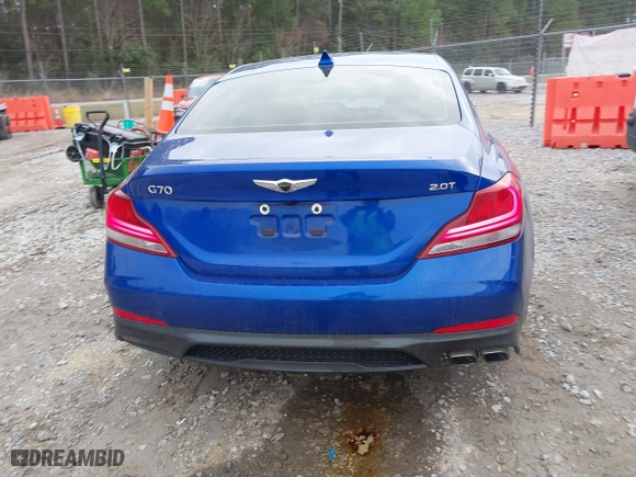 2020 Genesis G70 2.0T with VIN KMTG64LAXLU048760, listed as a IAAI auction lot 41553678 with 63,043 mi miles. Bid and sale history available at carsss.com. Image 16.