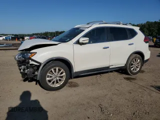 2017 Nissan Rogue SV with VIN JN8AT2MT5HW381398, listed as a Copart auction lot 52356335 with 58,292 mi miles and Salvage Title. Bid and sale history available at carsss.com. Image 1.