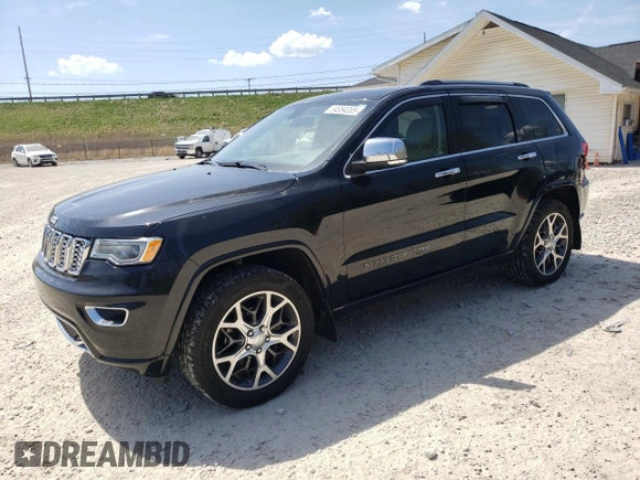 2020 Jeep Grand Cherokee Overland z VIN 1C4RJFCG4LC147974, wystawiony jako Copart lot #54354305 z przebiegiem 78 986 mil mil oraz Szkoda całkowita • Salvage title. Historia ofert i sprzedaży dostępna na DreamBid. Obrazek 1.