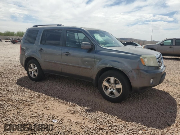 2011 Honda Pilot EX with VIN 5FNYF3H42BB044645, listed as a Copart auction lot 53085705 with 208,345 mi miles and Salvage Title. Bid and sale history available at carsss.com. Image 4.