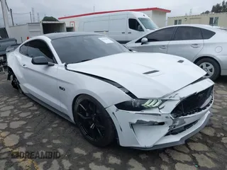 2022 Ford Mustang GT with VIN 1FA6P8CF6N5147847, listed as a IAAI auction lot 41517609 with 37,600 mi miles. Bid and sale history available at carsss.com. Image 1.