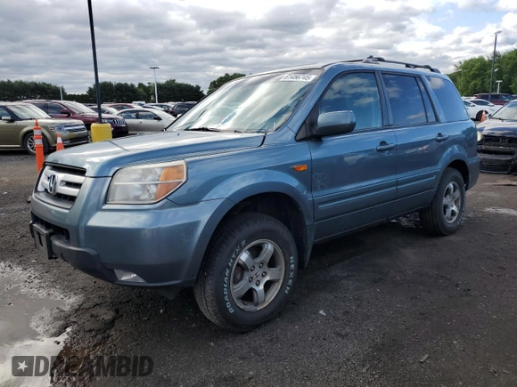 2007 Honda Pilot EX-L with VIN 2HKYF18507H528092, listed as a Copart auction lot 61456745 with 251,496 mi miles and Salvage title. Bid and sale history available at DreamBid. Image 1.