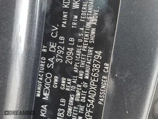 2023 Kia Forte GT-Line with VIN 3KPF54ADXPE638794, listed as a Copart auction lot 44278225 with 32,910 mi miles and Salvage Title. Bid and sale history available at carsss.com. Image 14.