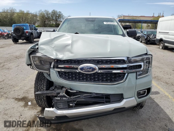 2024 Ford Ranger XLT with VIN 1FTER4GHXRLE40317, listed as a Copart auction lot 58532625 with 6,943 mi miles and Salvage title. Bid and sale history available at DreamBid. Image 5.