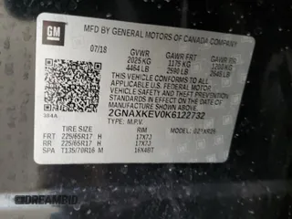 2019 Chevrolet Equinox LT with VIN 2GNAXKEV0K6122732, listed as a Copart auction lot 50625895 with 102,723 mi miles and Clean Title. Bid and sale history available at DreamBid. Image 13.
