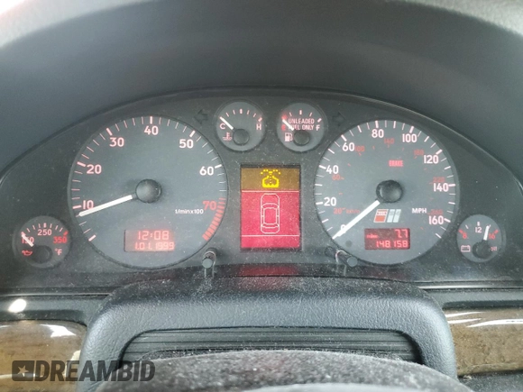 2000 Audi S4 z VIN WAUDD68D6YA126804, wystawiony jako Copart lot #61161455 z przebiegiem 148 158 mil mil oraz Czysty tytuł • Clean title. Historia ofert i sprzedaży dostępna na DreamBid. Obrazek 9.