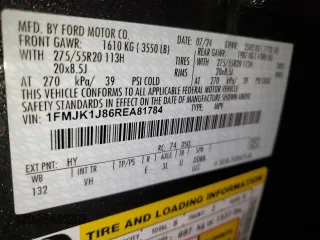 2024 Ford Expedition Max XLT with VIN 1FMJK1J86REA81784, listed as a Copart auction lot 53760615 with 2,233 mi miles and Clean Title. Bid and sale history available at DreamBid. Image 13.