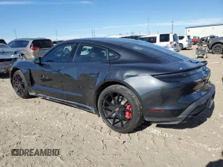 2022 Porsche Taycan GTS with VIN WP0AD2Y16NSA59280, listed as a Copart auction lot 82990084 with 25,308 mi miles and Salvage Title. Bid and sale history available at DreamBid. Image 2.
