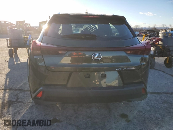 2025 Lexus UX with VIN JTHUCJDH8S2000784, listed as a Copart auction lot 86958384 with 0 mi miles and Salvage Title. Bid and sale history available at carsss.com. Image 6.