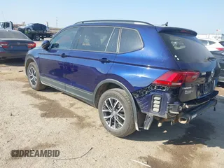 2021 Volkswagen Tiguan S with VIN 3VV1B7AXXMM012292, listed as a IAAI auction lot 41776309 with 109,369 mi miles and . Bid and sale history available at DreamBid. Image 3.