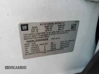 2017 GMC Acadia SLE with VIN 1GKKNLLS2HZ238338, listed as a Copart auction lot 63973665 with 97,812 mi miles and Salvage title. Bid and sale history available at DreamBid. Image 13.
