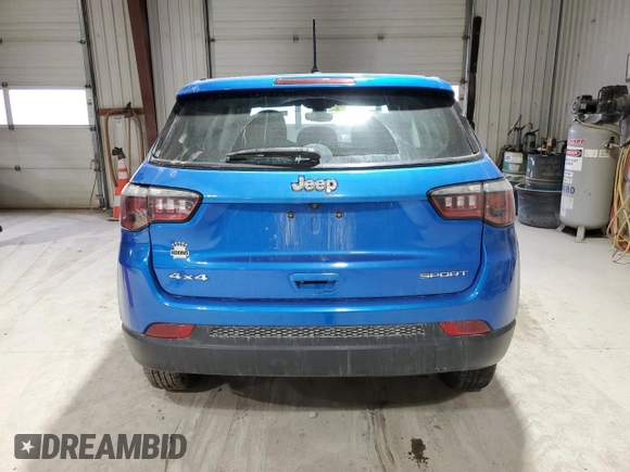 2018 Jeep Compass Sport z VIN 3C4NJDAB9JT480473, wystawiony jako Copart lot #86115104 z przebiegiem 172 171 mil mil oraz Szkoda całkowita • Salvage title. Historia ofert i sprzedaży dostępna na DreamBid. Obrazek 6.