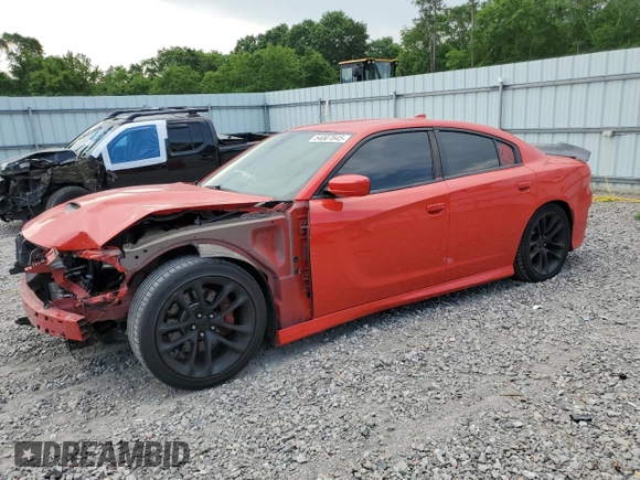 2020 Dodge Charger Scat Pack z VIN 2C3CDXGJ0LH121673, wystawiony jako Copart lot #54007845 z przebiegiem 73 071 mil mil oraz Szkoda całkowita • Salvage title. Historia ofert i sprzedaży dostępna na DreamBid. Obrazek 1.