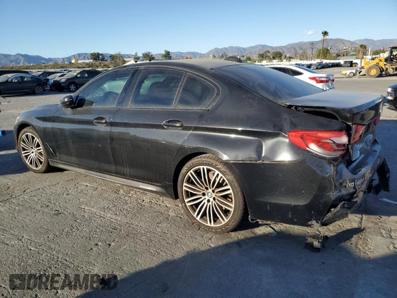2020 BMW 5 Series 530i with VIN WBAJR3C09LCD74424, listed as a Copart auction lot 47657575 with Not provided miles and Salvage title. Bid and sale history available at DreamBid. Image 2.