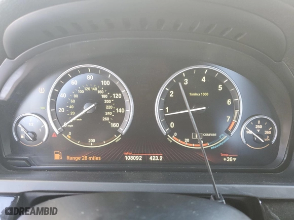 2012 BMW 7 Series 750i xDrive with VIN WBAKC6C5XCC396061, listed as a Copart auction lot 89175655 with 108,092 mi miles and Clean Title. Bid and sale history available at carsss.com. Image 9.