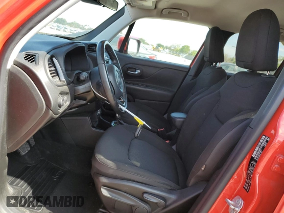 2018 Jeep Renegade Latitude with VIN ZACCJABB4JPJ46537, listed as a Copart auction lot 53843355 with 69,536 mi miles and Salvage title. Bid and sale history available at DreamBid. Image 7.