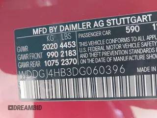 2013 Mercedes-Benz C 250 z VIN WDDGJ4HB3DG060396, wystawiony jako IAAI lot #41519502 z przebiegiem 119 252 mil mil oraz . Historia ofert i sprzedaży dostępna na DreamBid. Obrazek 9.