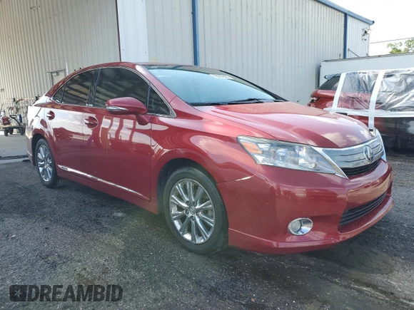 2010 Lexus HS 250h with VIN JTHBB1BA6A2001379, listed as a Copart auction lot 55507805 with 99,366 mi miles and Salvage Title. Bid and sale history available at DreamBid. Image 4.