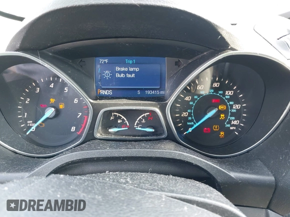 2013 Ford Escape SE with VIN 1FMCU0GX9DUD64514, listed as a IAAI auction lot 42120601 with 193,415 mi miles and . Bid and sale history available at carsss.com. Image 7.