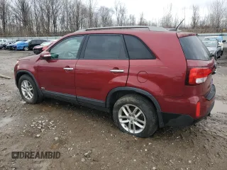 2015 Kia Sorento LX with VIN 5XYKTDA70FG614844, listed as a Copart auction lot 41897655 with Not Provided miles and Clean Title. Bid and sale history available at carsss.com. Image 2.