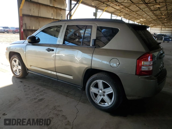 2007 Jeep Compass Sport with VIN 1J8FT47W17D196481, listed as a Copart auction lot 50639085 with 120,490 mi miles and Clean Title. Bid and sale history available at carsss.com. Image 2.