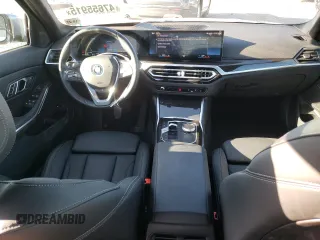 2023 BMW 3 Series 330e xDrive with VIN 3MW39FS0XP8C81322, listed as a Copart auction lot 47655915 with 12,650 mi miles and Salvage Title. Bid and sale history available at carsss.com. Image 8.