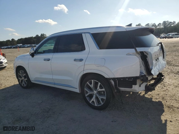 2022 Hyundai Palisade Limited with VIN KM8R5DHE6NU464177, listed as a Copart auction lot 86793654 with 56,714 mi miles and Salvage Title. Bid and sale history available at carsss.com. Image 2.