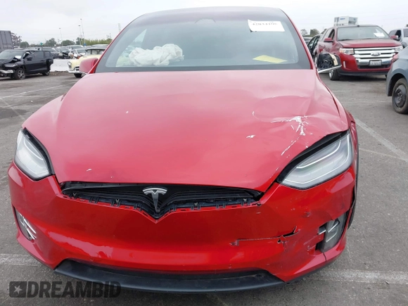 2021 Tesla Model X Long Range Plus with VIN 5YJXCBE24MF324376, listed as a IAAI auction lot 42034108 with Not Provided miles and . Bid and sale history available at carsss.com. Image 12.
