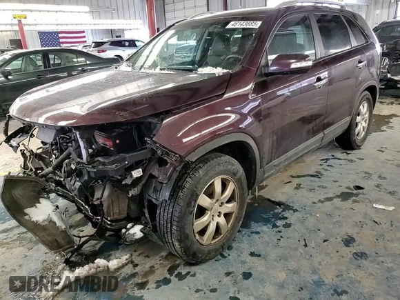 2012 Kia Sorento LX with VIN 5XYKT3A20CG256235, listed as a Copart auction lot 46143685 with 235,582 mi miles and Non Repairable. Bid and sale history available at carsss.com. Image 12.