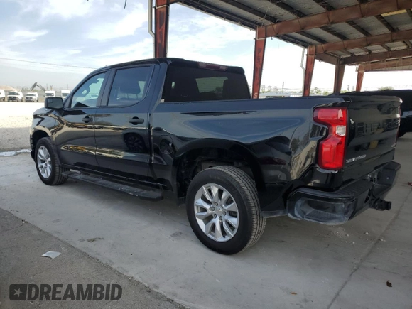 2022 Chevrolet Silverado 1500 Custom with VIN 3GCPWBEK0NG214671, listed as a Copart auction lot 51872465 with 92,684 mi miles and Non Repairable. Bid and sale history available at DreamBid. Image 2.