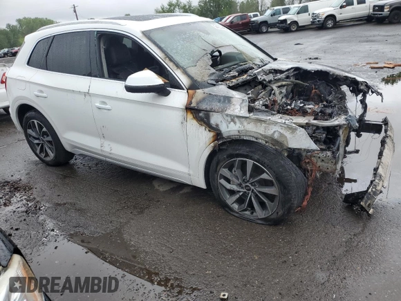 2023 Audi Q5 S line Premium Plus z VIN WA1EAAFY7P2052871, wystawiony jako Copart lot #54231465 z przebiegiem Nie podano mil oraz Szkoda całkowita • Salvage title. Historia ofert i sprzedaży dostępna na DreamBid. Obrazek 4.