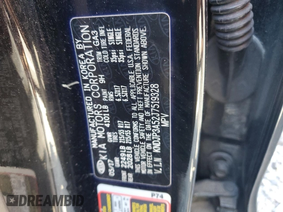 2018 Kia Soul + with VIN KNDJP3A52J7519328, listed as a Copart auction lot 48388245 with 186,425 mi miles and Salvage Title. Bid and sale history available at carsss.com. Image 15.