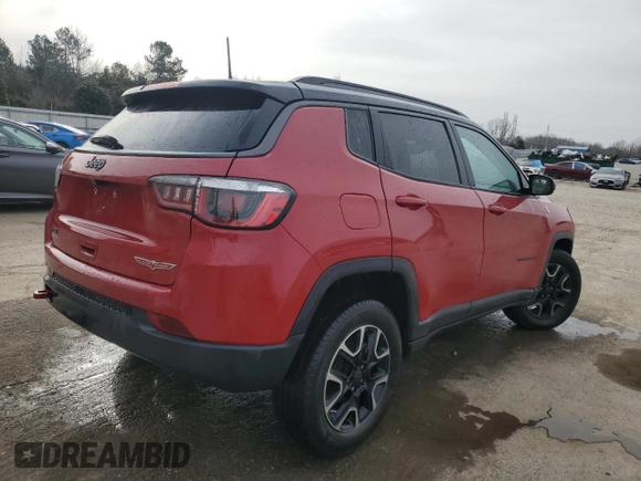 2020 Jeep Compass Trailhawk with VIN 3C4NJDDB5LT122219, listed as a Copart auction lot 47773725 with 165,376 mi miles and Salvage Title. Bid and sale history available at carsss.com. Image 3.