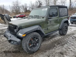 2020 Jeep Wrangler Willys z VIN 1C4GJXAG8LW285550, wystawiony jako Copart lot #57058815 z przebiegiem 24 388 mil mil oraz Szkoda całkowita • Salvage title. Historia ofert i sprzedaży dostępna na DreamBid. Obrazek 1.