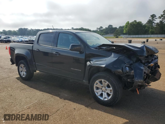 2022 Chevrolet Colorado 2WD LT with VIN 1GCGSCEA0N1308752, listed as a Copart auction lot 53984015 with 27,345 mi miles and Salvage title. Bid and sale history available at DreamBid. Image 4.