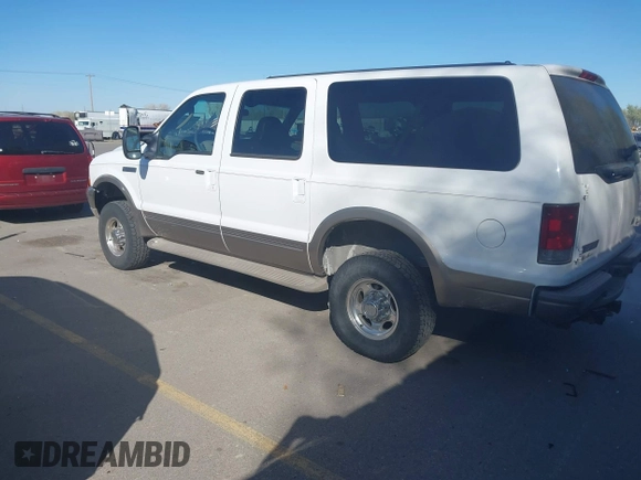 2003 Ford Excursion Eddie Bauer with VIN 1FMSU45PX3EB55961, listed as a IAAI auction lot 42024840 with 284,158 mi miles and . Bid and sale history available at DreamBid. Image 3.