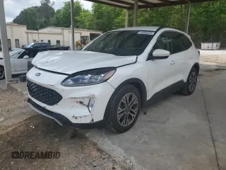 2020 Ford Escape SEL with VIN 1FMCU0H67LUA66709, listed as a Copart auction lot 54086885 with 19,500 mi miles and Salvage Title. Bid and sale history available at carsss.com. Image 1.