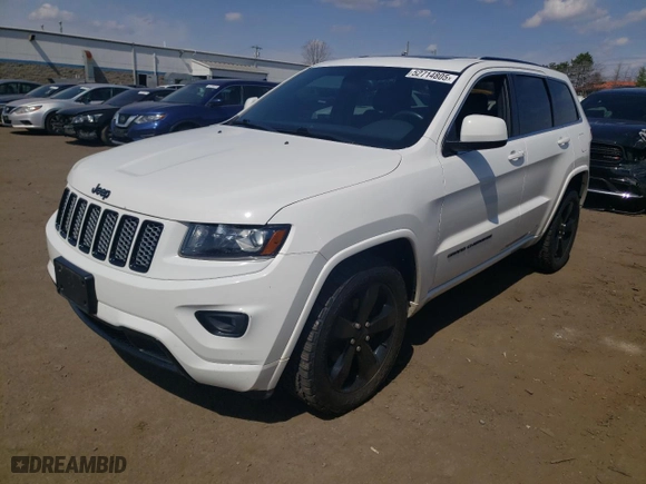 2015 Jeep Grand Cherokee Altitude with VIN 1C4RJFAG0FC725933, listed as a Copart auction lot 52714805 with 119,550 mi miles and Salvage Title. Bid and sale history available at carsss.com. Image 1.